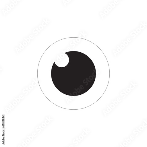eye of the eye, Black and white circular logo 