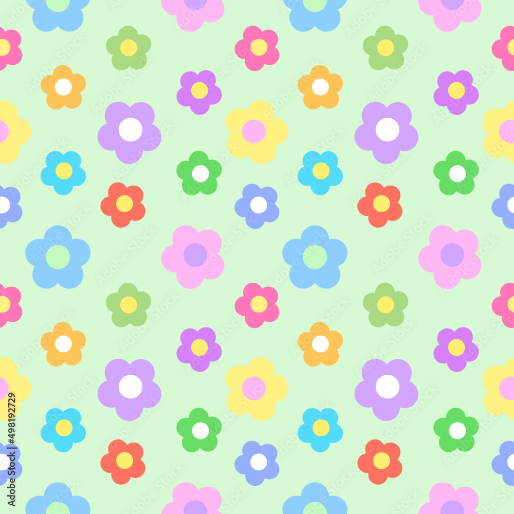 seamless pattern with flowers