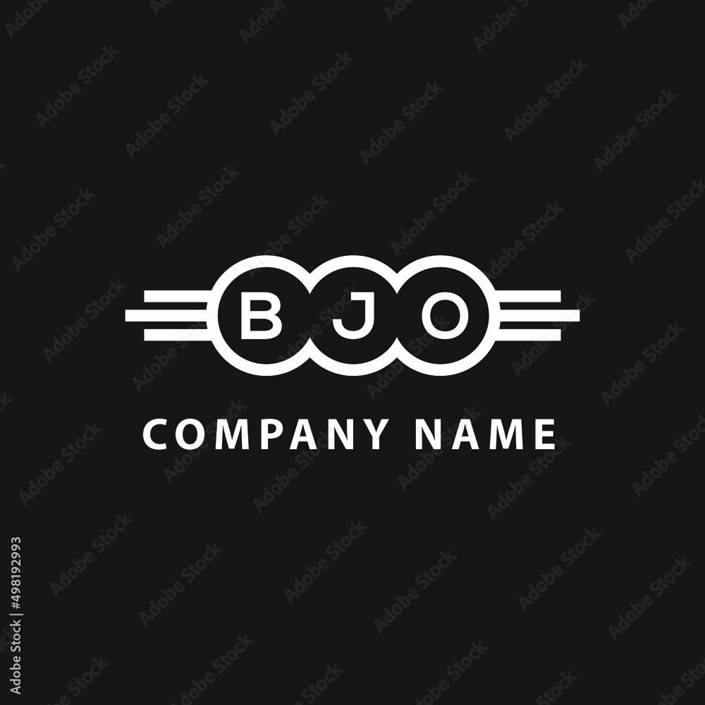 BJO letter logo design on black background. BJO creative initials letter logo concept. BJO letter design. BJO letter logo design on black background. BJO creative initials letter logo concept. BJO letter design.