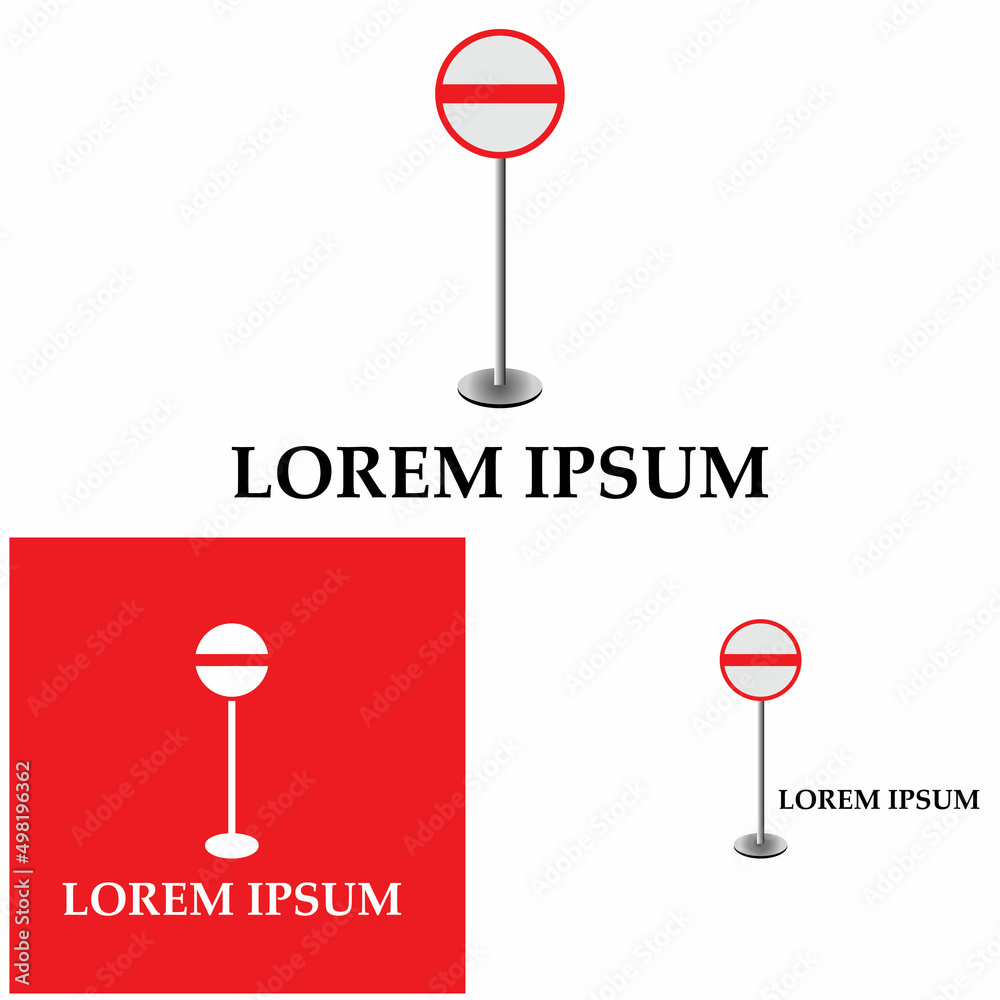 Vector of blank road sign on isolated white background Vector of blank road sign on isolated white background