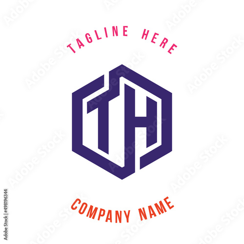 TH  lettering logo is simple, easy to understand and authoritative