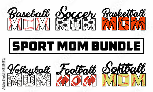Sport Mama Bundle - Sport Mom Svg , Sports lover Svg Bundle photo