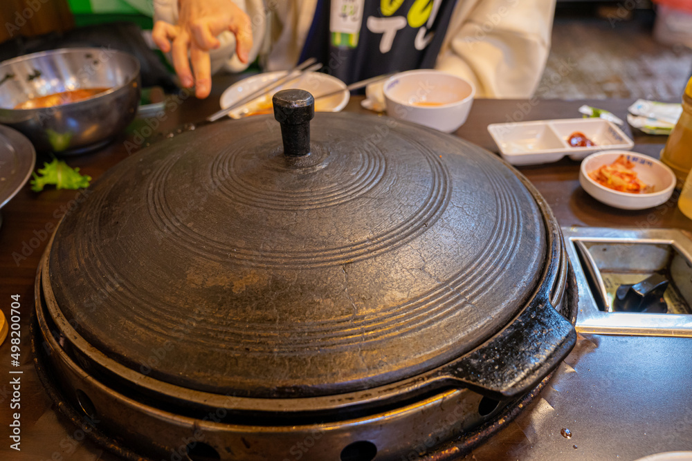 Obraz premium Korean traditional iron kettle