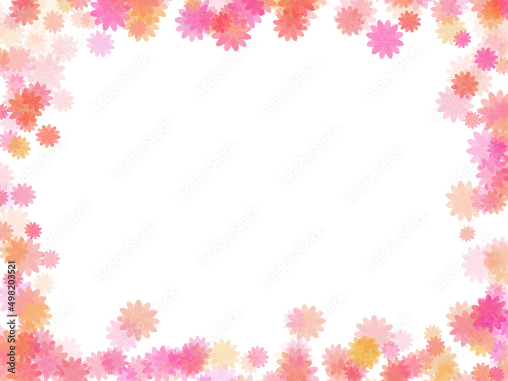 Flowers Frame Background Flowers Frame Background