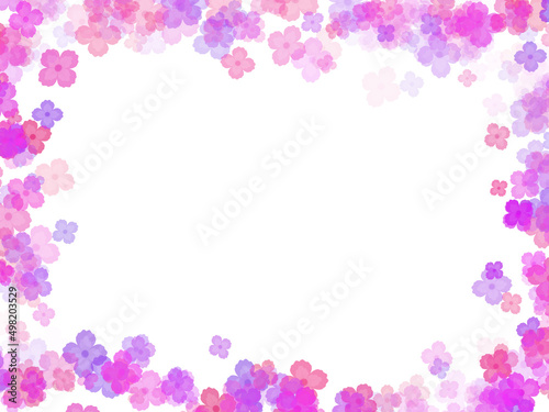 Flowers Frame Background