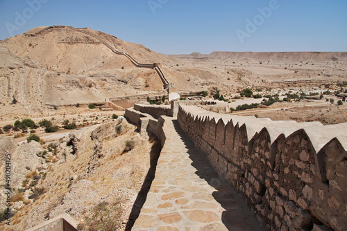 Ranikot Fort, Great Wall of Sindh, vinatge ruins in Pakistan photo