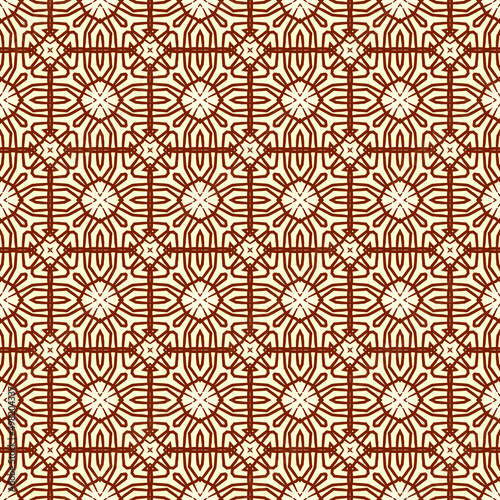 Abstract seamless pattern with various shapes. Geometric pattern for fabric. Textile background.