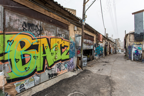 Graffiti artwork on the streets of Tel Aviv, Israel 