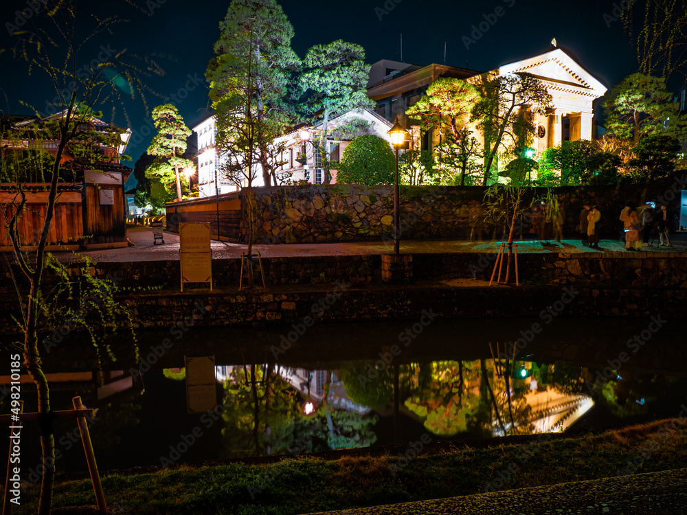 Fototapeta premium 倉敷美観地区のライトアップ