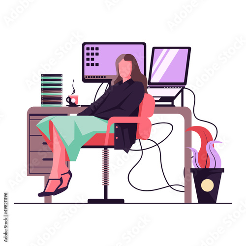 Awesome Best Graphic Flat Illustration