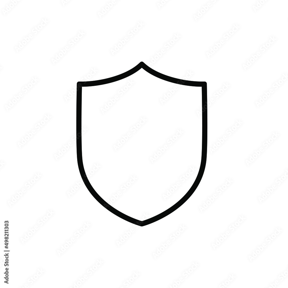 Shield symbol concept outline illustration vector Shield symbol concept outline illustration vector