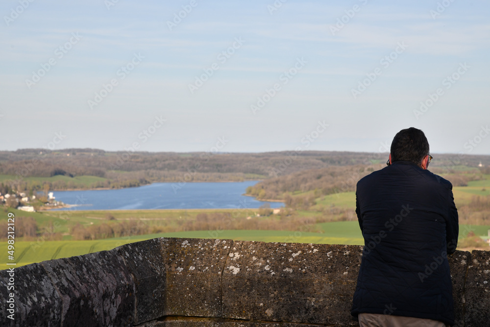 Lac de la Liez vue des remparts de Langres