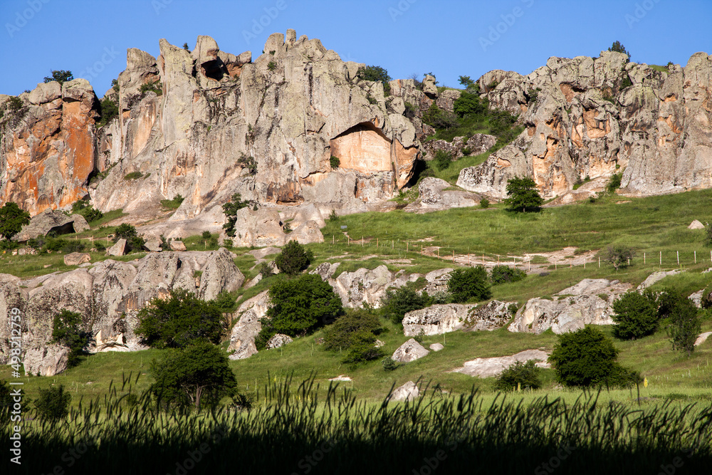 Historical ancient Written Rock(yazilikaya)Phrygia valley, Eskişehir province