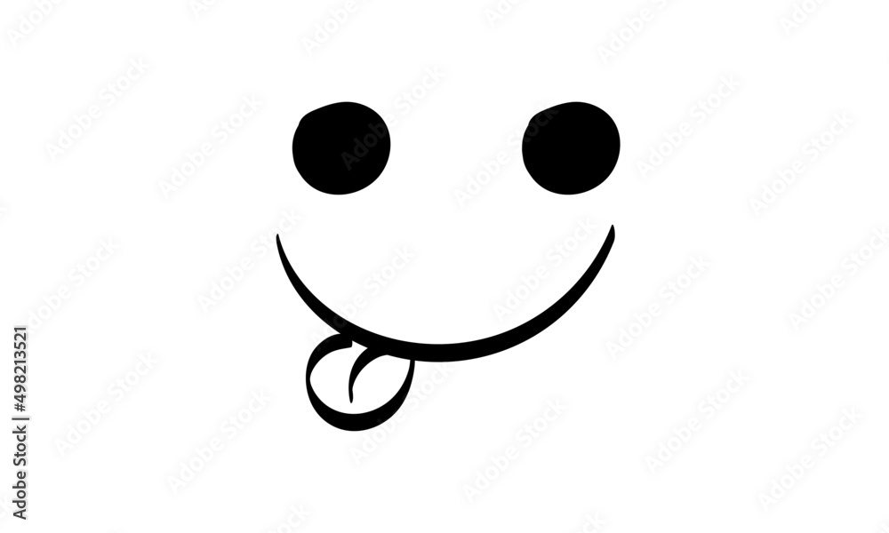 Cute face expressions for print or use as stickers, card, poster or T shirt Cute face expressions for print or use as stickers, card, poster or T shirt