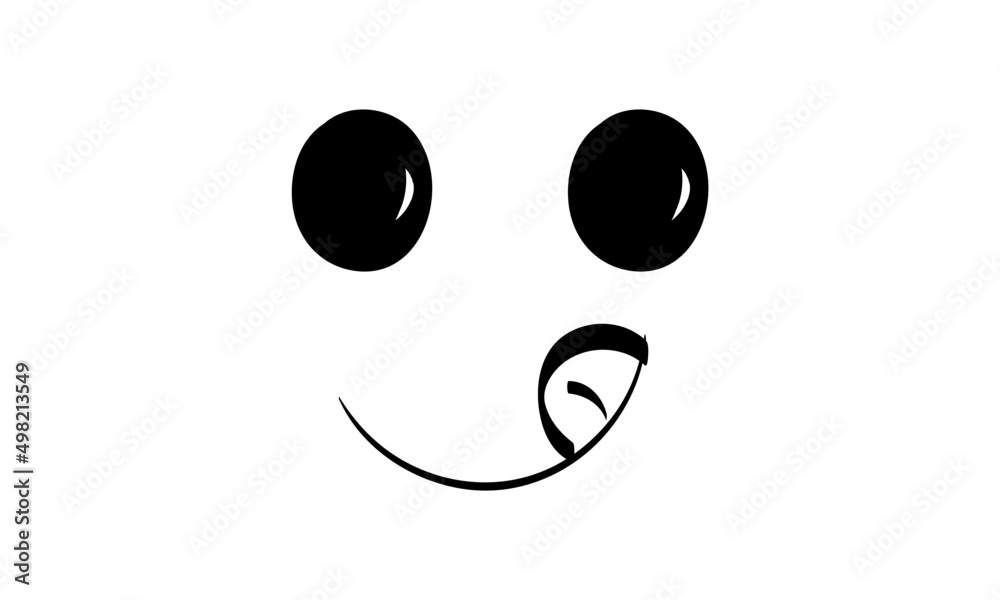 Cute face expressions for print or use as stickers, card, poster or T shirt Cute face expressions for print or use as stickers, card, poster or T shirt