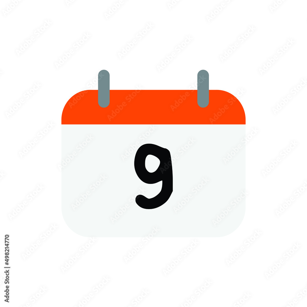 Vector calendar day for website, cv, presentation Vector calendar day for website, cv, presentation