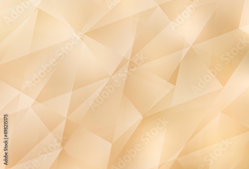 Light Yellow vector triangle mosaic texture.