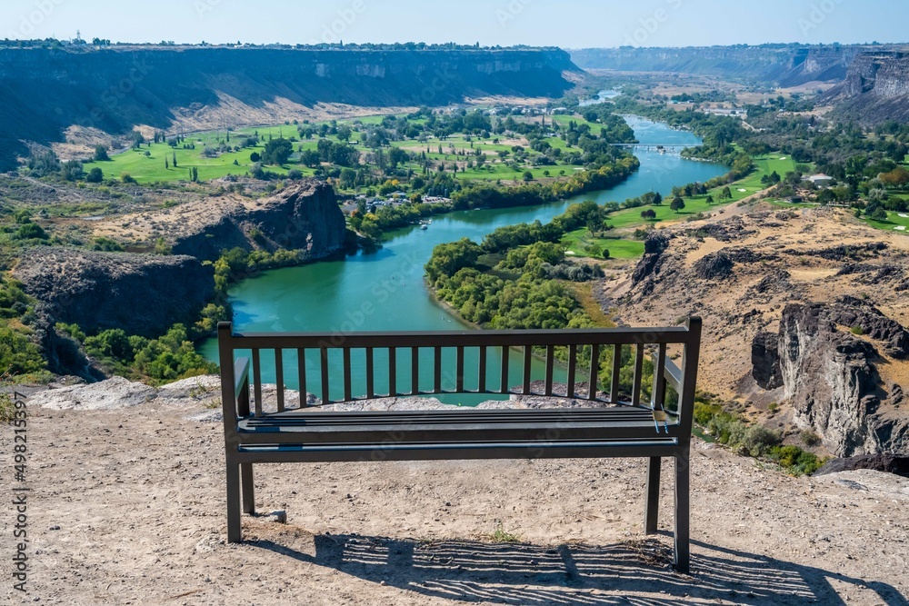 An overlooking view of nature in Twin Falls, Idaho An overlooking view of nature in Twin Falls, Idaho