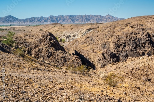 An overlooking view of nature in Yuma, Arizona
