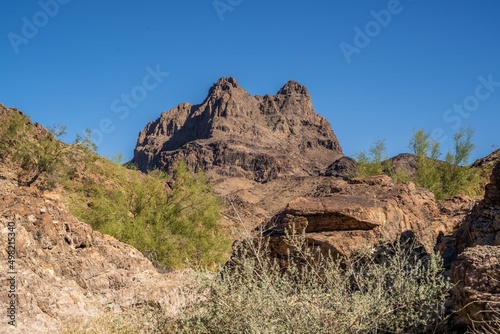 An overlooking view of nature in Yuma, Arizona