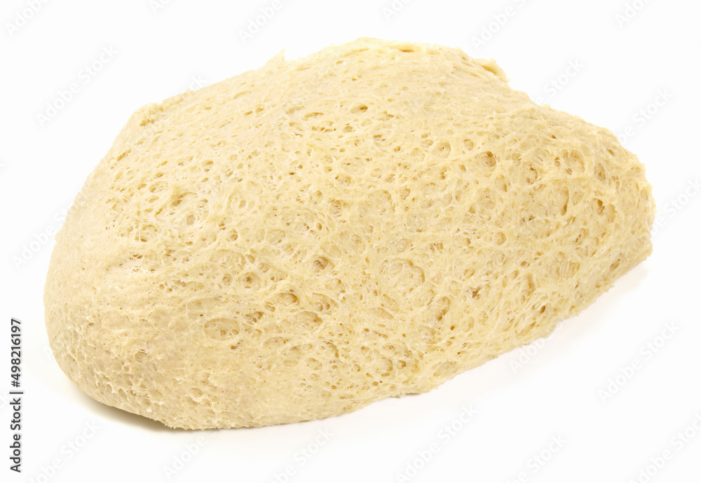 Classic Pizza Dough isolated on white Background