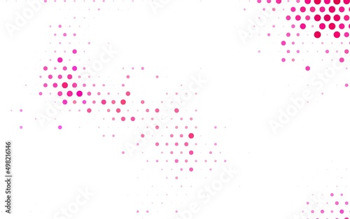 Light Pink vector Illustration with set of shining colorful abstract circles.