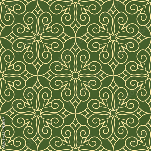 Seamless floral pattern. Vector illustration.