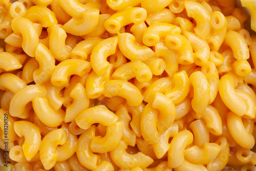 Photography American creamy macaroni and cheese pasta