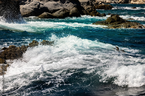 LaDigue Stones Rocky Beach Ocean power