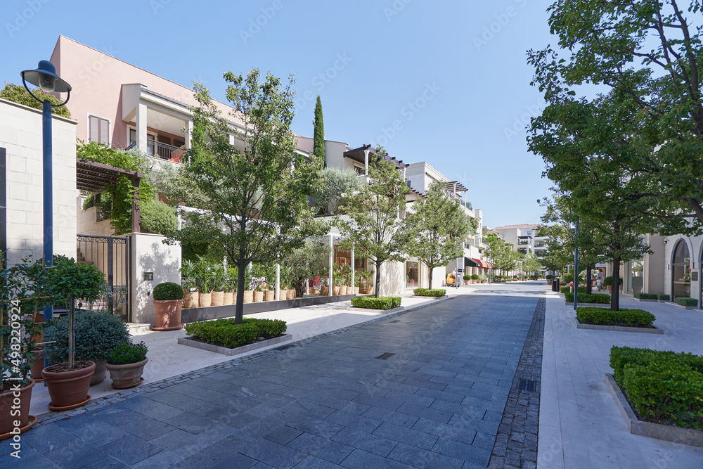 Nice and clean street in a luxurious area to live in Porto Montenegro