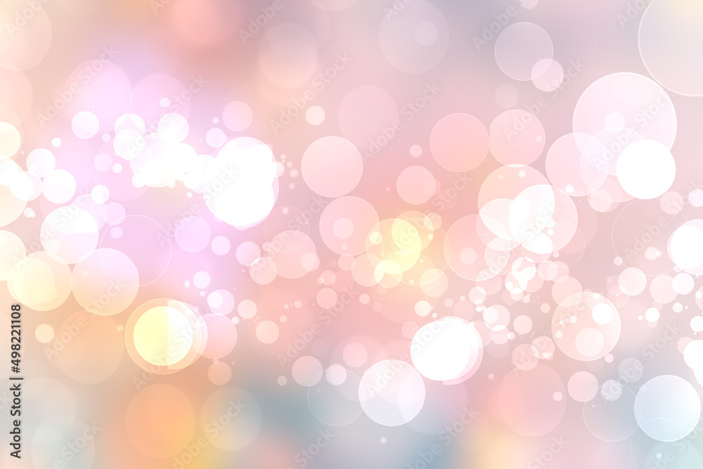 Abstract blurred fresh vivid spring summer light delicate pastel blue pink white bokeh background texture with bright circular soft color lights. Beautiful backdrop illustration. Abstract blurred fresh vivid spring summer light delicate pastel blue pink white bokeh background texture with bright circular soft color lights. Beautiful backdrop illustration.