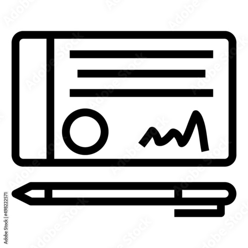 cheque bill payment paper