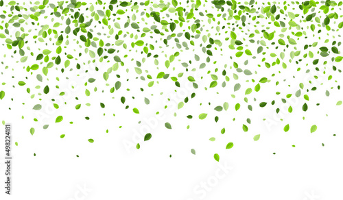 Olive Greens Spring Vector Backdrop. Blur Leaves