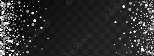 Silver Snow Vector Panoramic Transparent