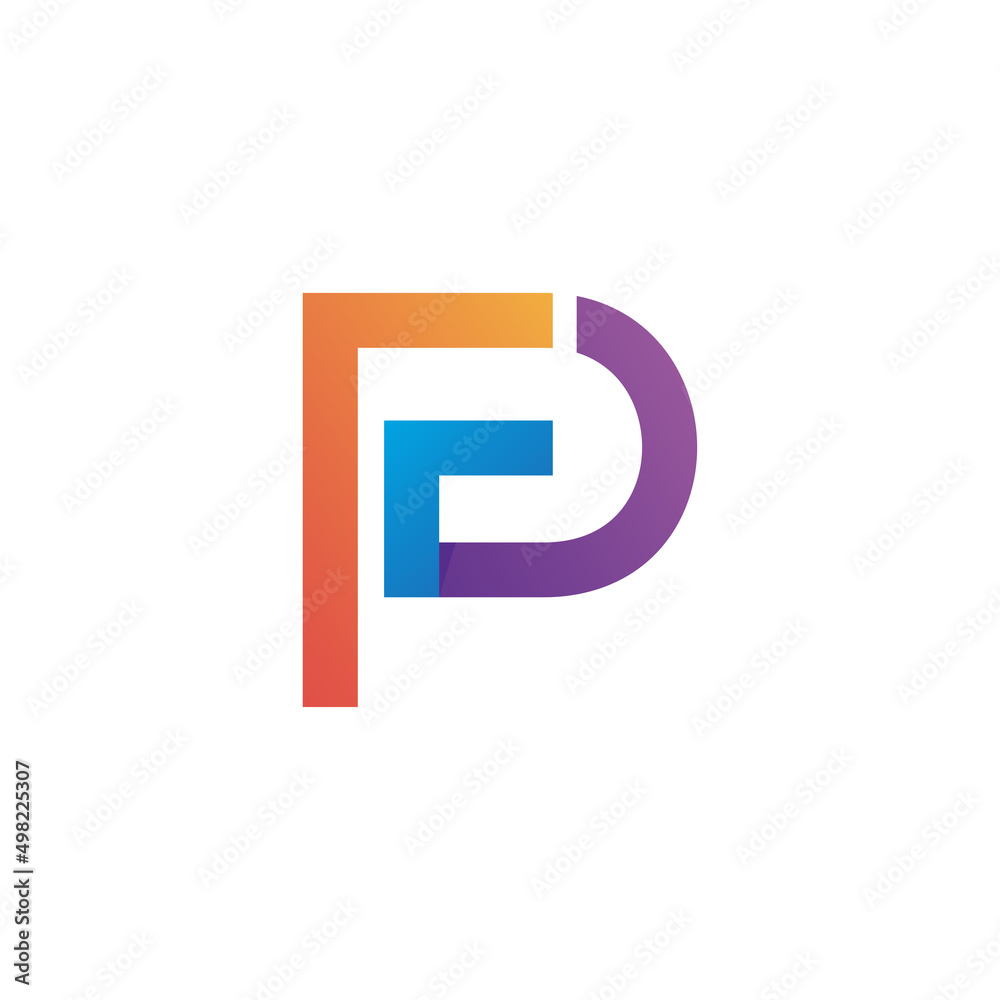 Letter f and p logo design Letter f and p logo design