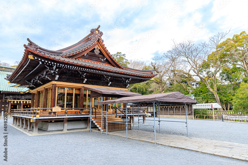初春の三嶋大社 静岡県三島市 Mishima Taisha Shrine in early spring. Shizuoka-ken Mishima city. 初春の三嶋大社 静岡県三島市 Mishima Taisha Shrine in early spring. Shizuoka-ken Mishima city.