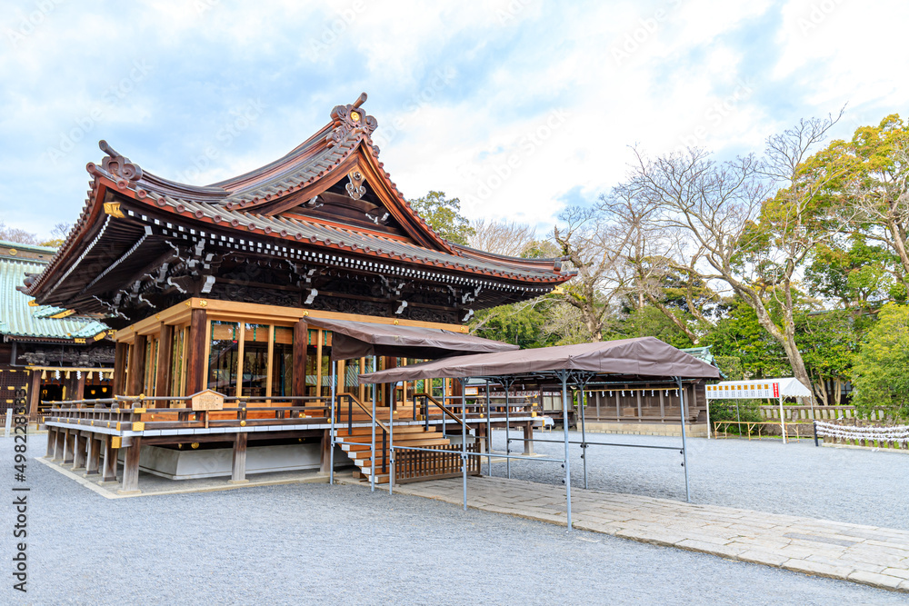 初春の三嶋大社　静岡県三島市　Mishima Taisha Shrine in early spring. Shizuoka-ken Mishima city.