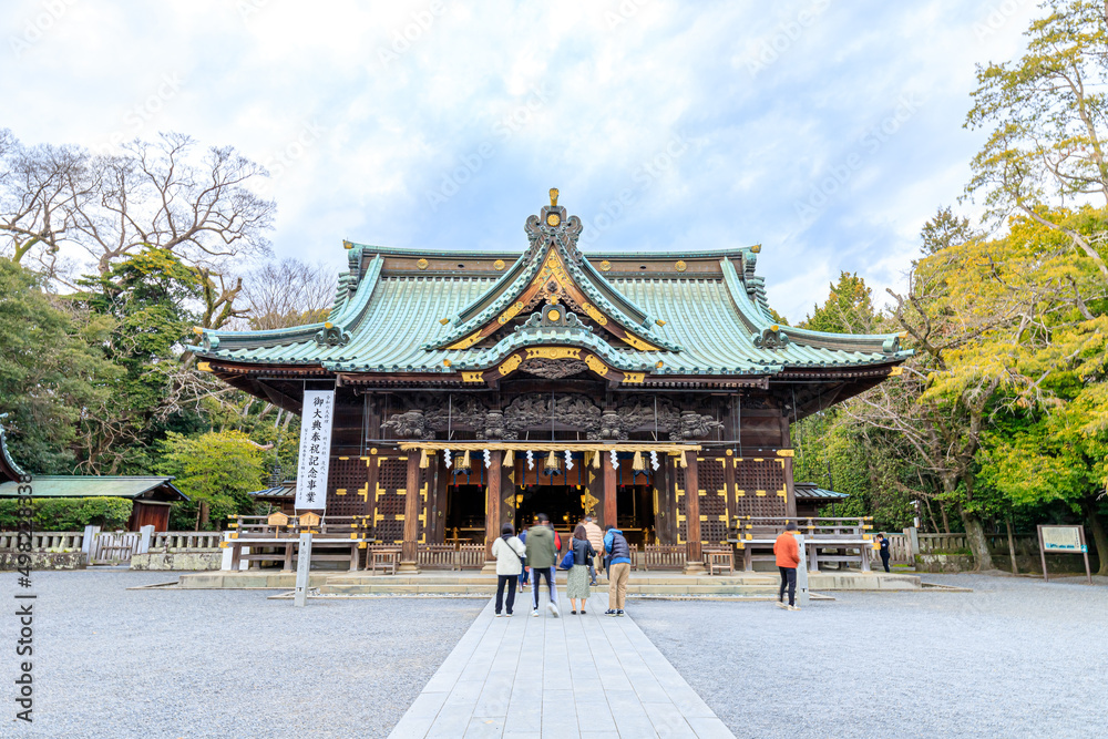 初春の三嶋大社　静岡県三島市　Mishima Taisha Shrine in early spring. Shizuoka-ken Mishima city.