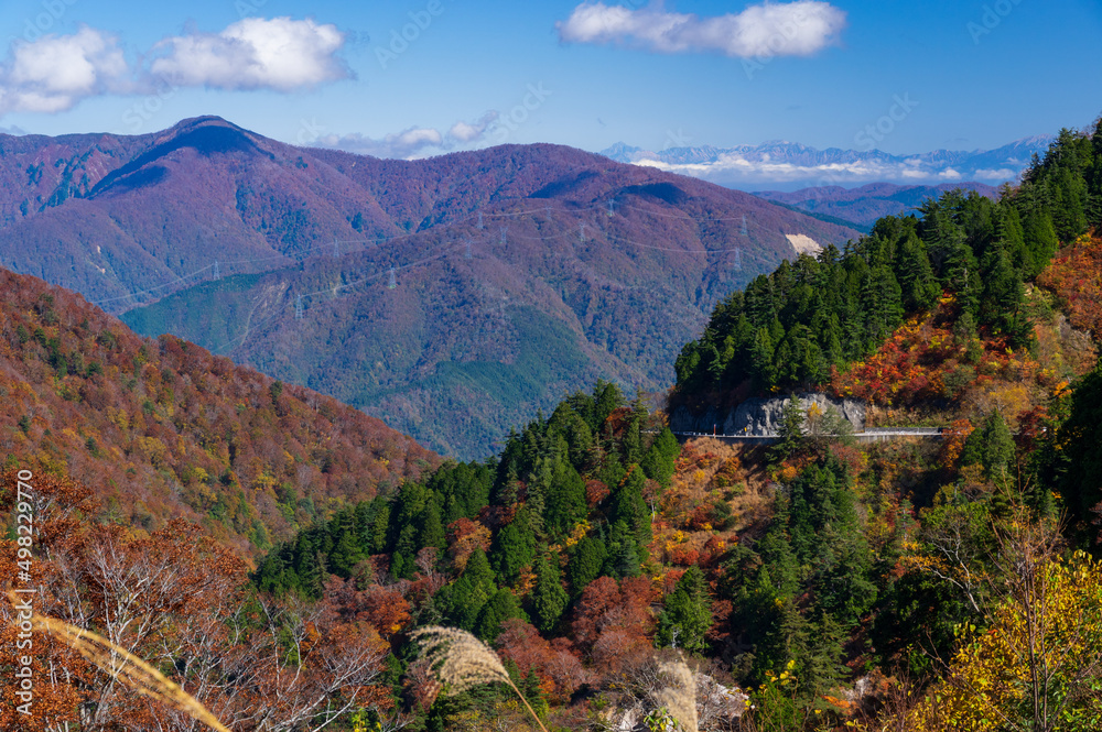 白山白川郷ホワイトロード ふくべ谷上園地展望台からの眺望 白山白川郷ホワイトロード ふくべ谷上園地展望台からの眺望