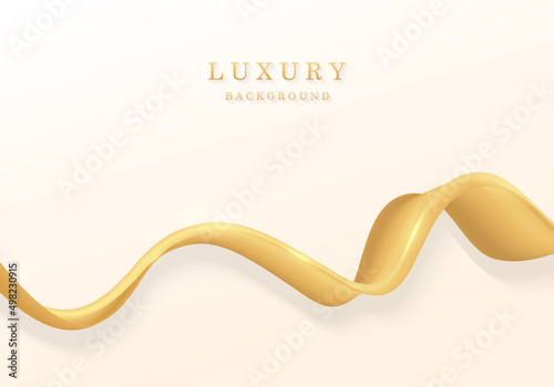 Abstract luxury metallic golden silk blend design decorative.