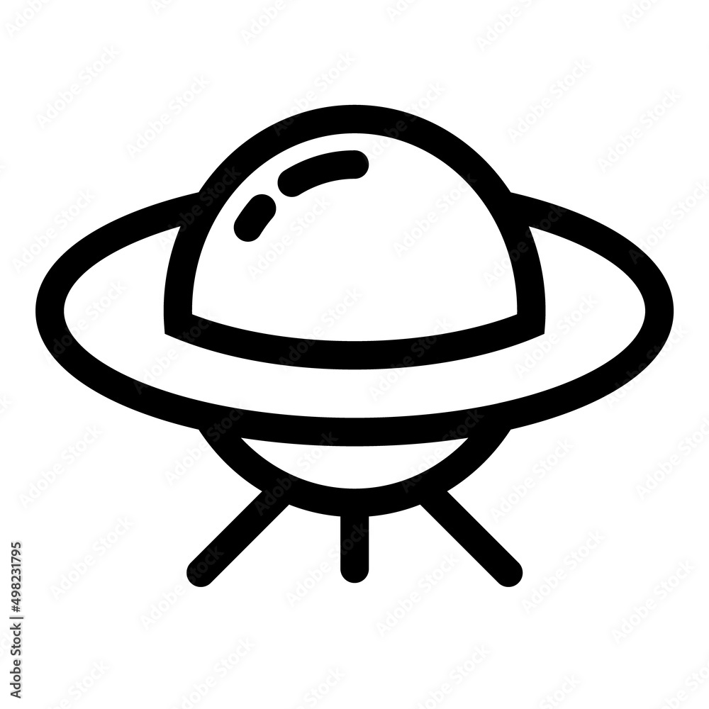 Ufo Flat Icon Isolated On White Background Ufo Flat Icon Isolated On White Background