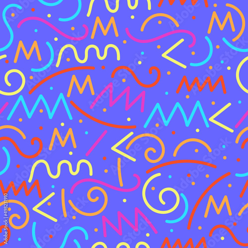 fun colorful line seamless ...
