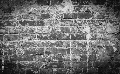Old Brick wall background or texture. Selective focus