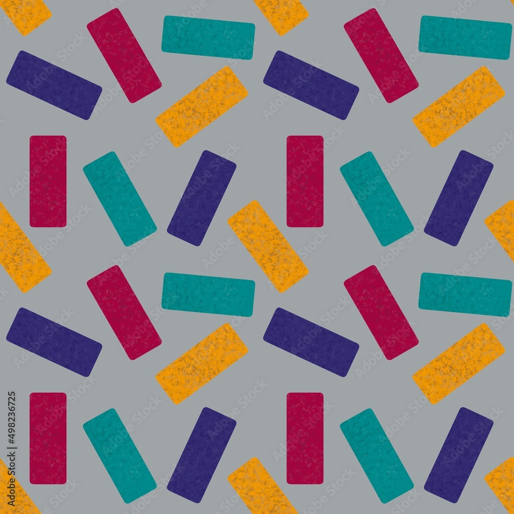Kids seamless geometric pattern for fabrics and textiles and packaging and gifts and wrapping paper