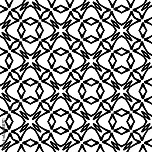 Abstract vintage geometric wallpaper pattern seamless background.Modern scandinavian style.Abstract classical background in black and white color.abstract texture, monochrome fashion design.