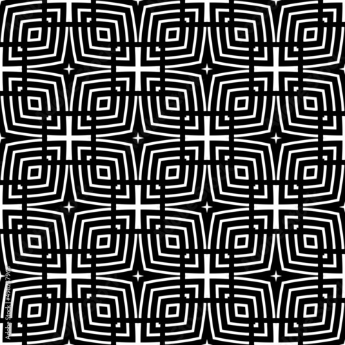  Geometric seamless patterns. Abstract geometric Curved textures. Seamless monochrome backgrounds.Endless texture can be used for wallpaper  pattern fills  web page background surface texture.