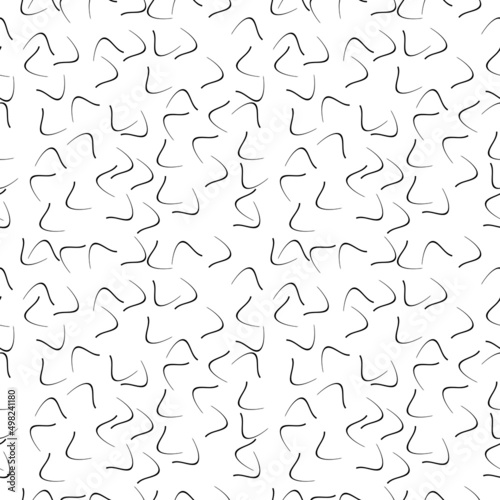 Seamless pattern with oblique black bands.Modern geometric background.Seamless square abstract pattern.Repeat diamond shapes background with black and white elements.Abstract geometric pattern. © vandana