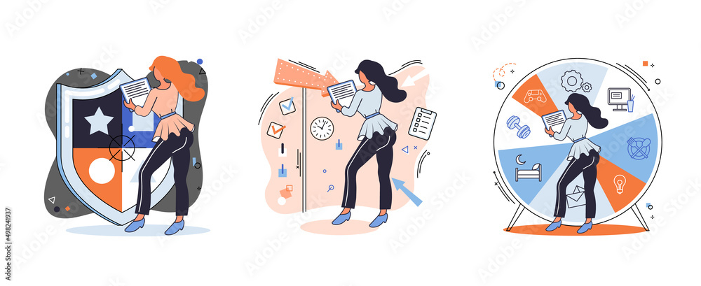 Fototapeta premium Confidence concept. Person has private conversation metaphor. Confidential communication. Trust property, reassuring partnerships, conviction. Protection of intellectual property. Confidential data