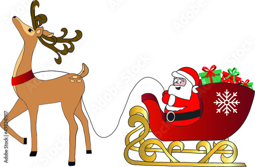 christmas, deer noel, Santa Claus, noel baba, noel father, merry christmas, christmas deer