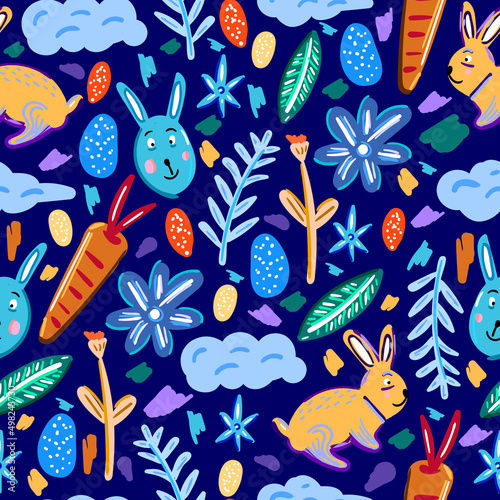 Seamless pattern of easter ...